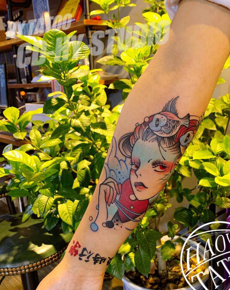 作品纹身图片_手臂纹身图案