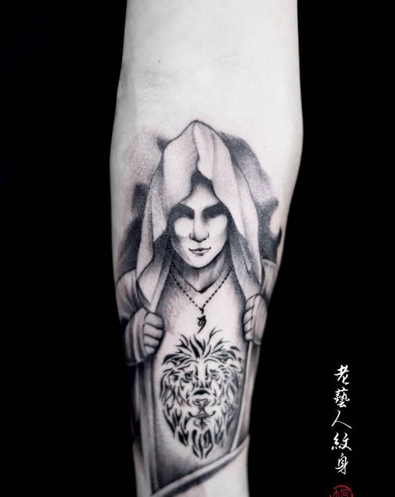 拳手纹身图片_手臂纹身图案