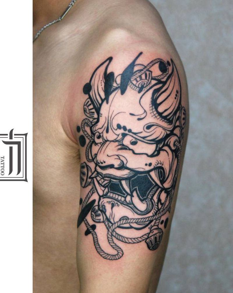 般若纹身图片_手臂新传统纹身图案