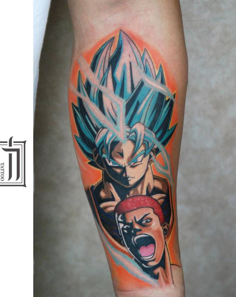 动漫纹身图片_手臂动漫纹身图案