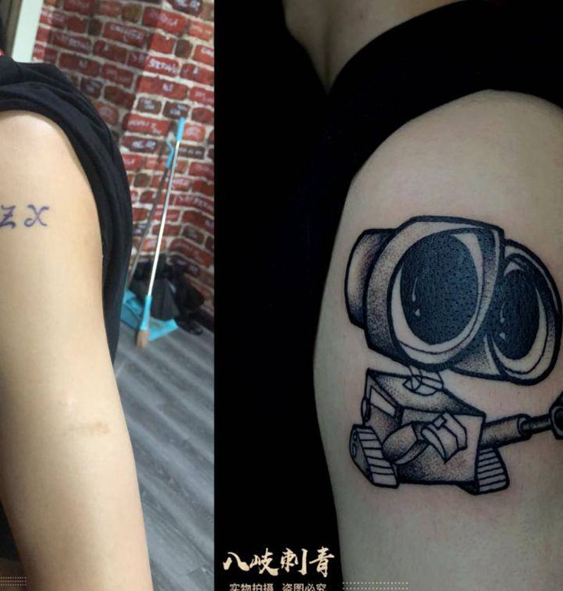 遮盖系列纹身图片_腿部手臂纹身图案