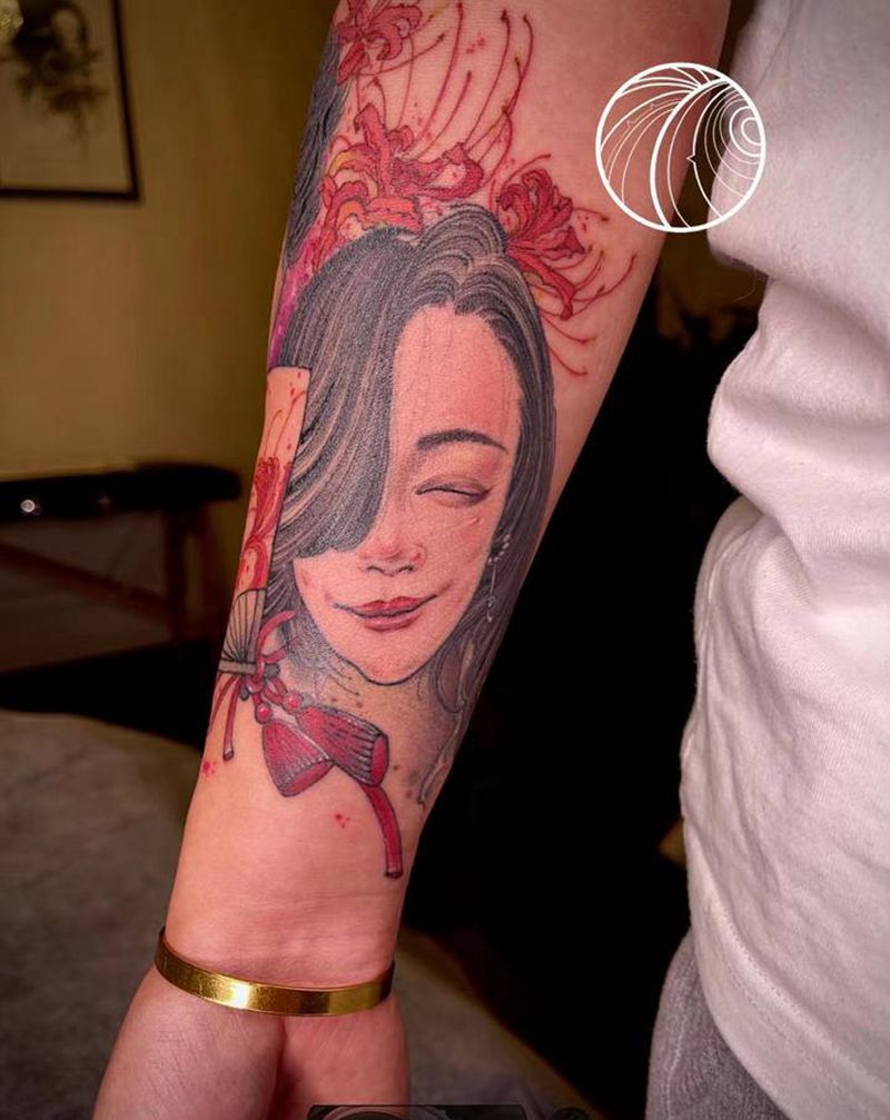 母女纹身图片_手臂纹身图案