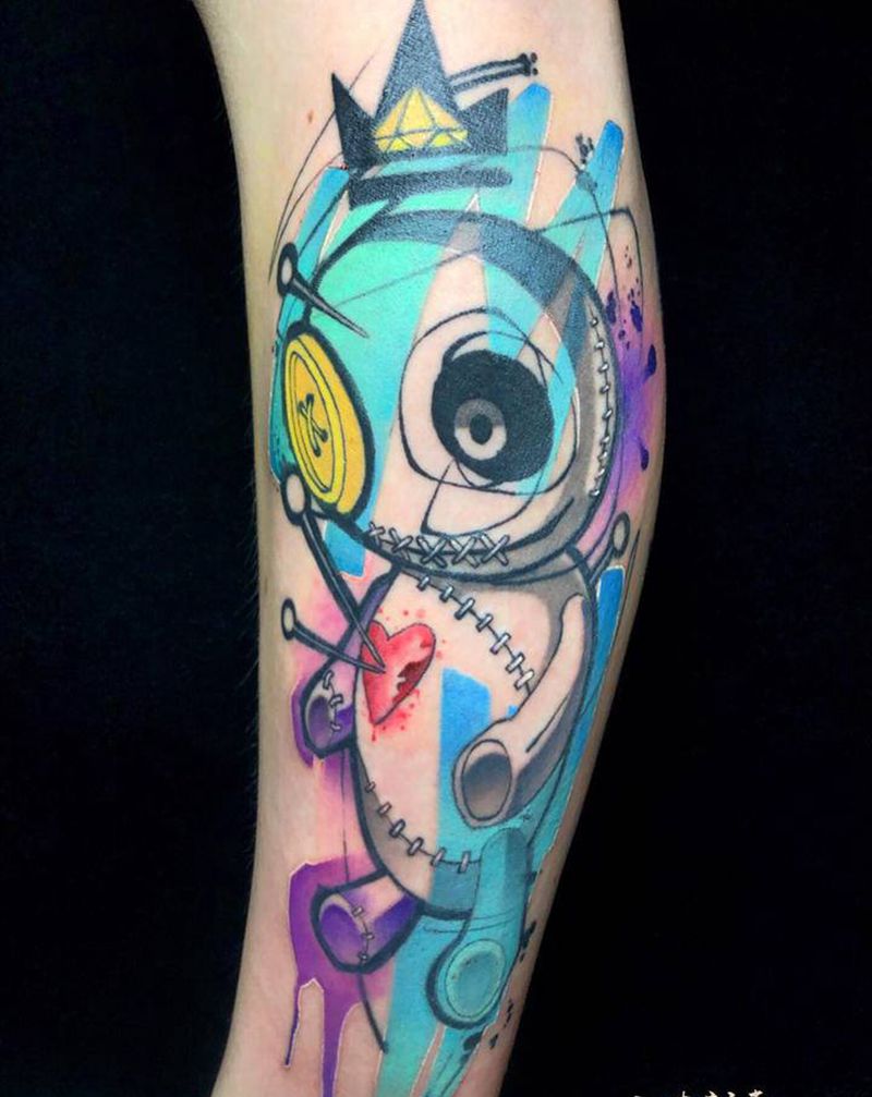 布偶纹身图片_New School纹身图案
