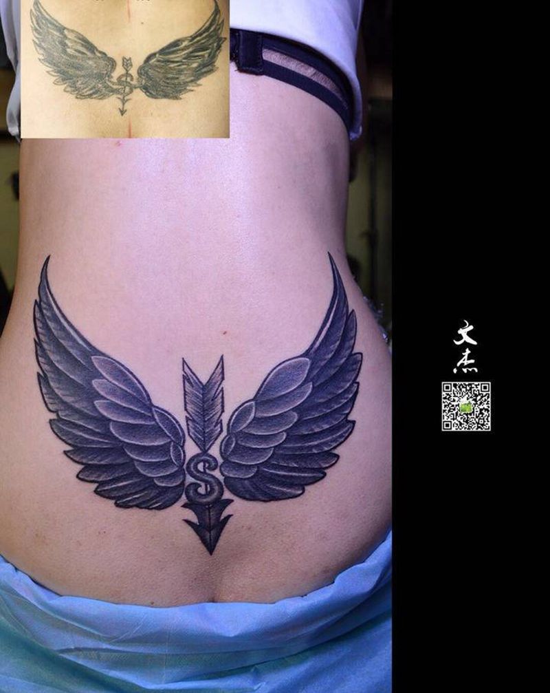 老旧文身修改遮盖纹身图片_遮盖纹身图案