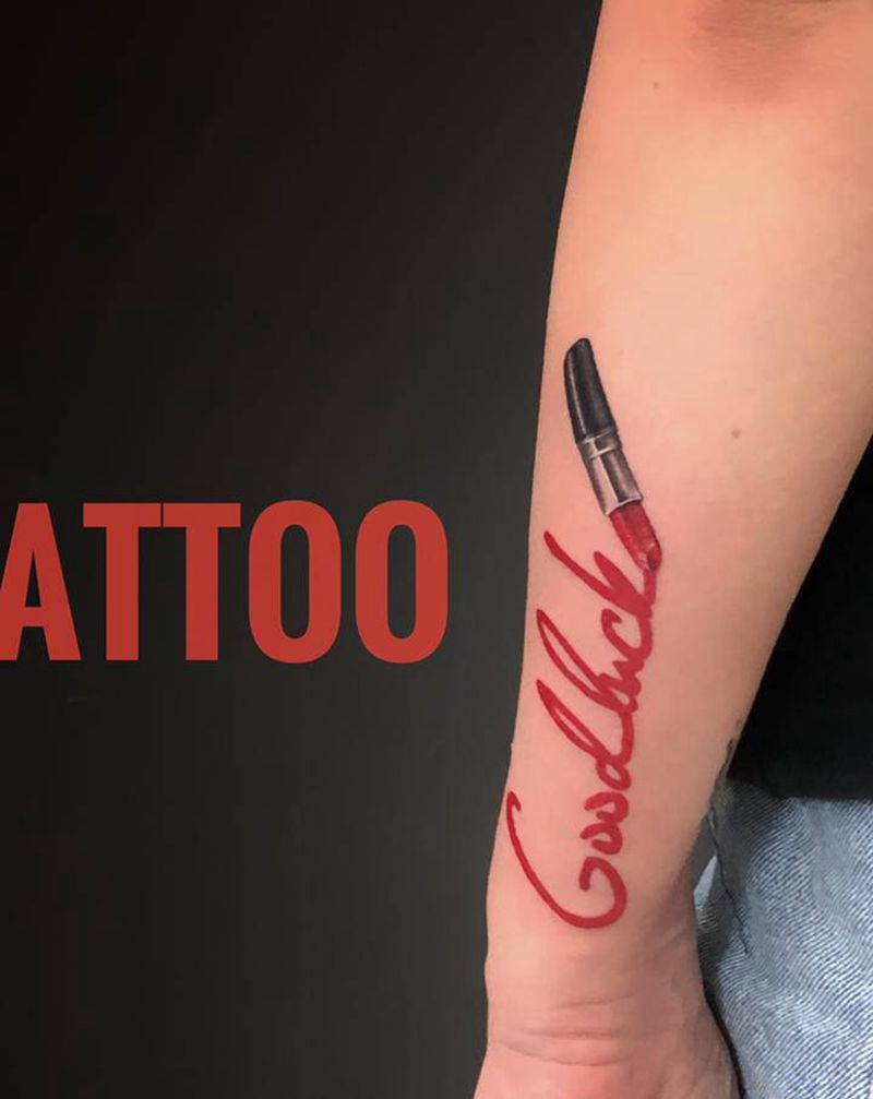 Good luck纹身图片_手部手臂纹身图案