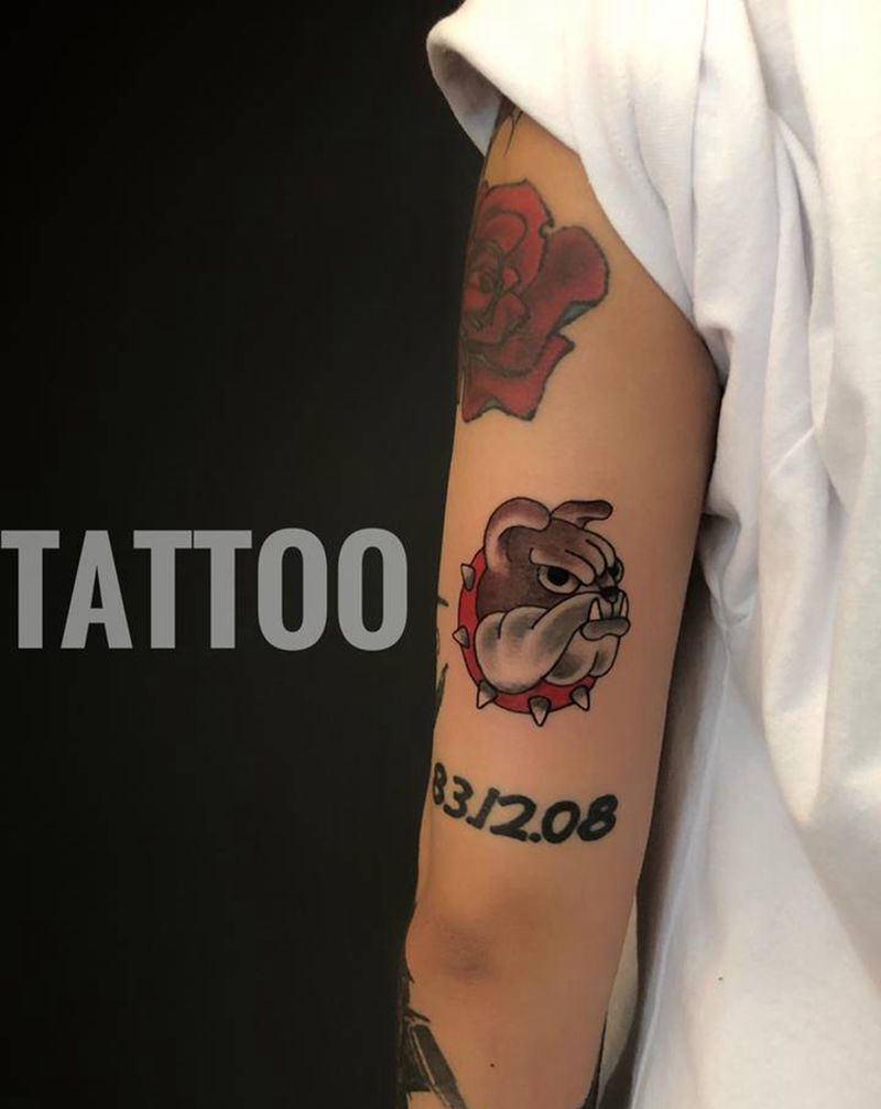 oldschool英斗纹身图片_手臂Old School纹身图案