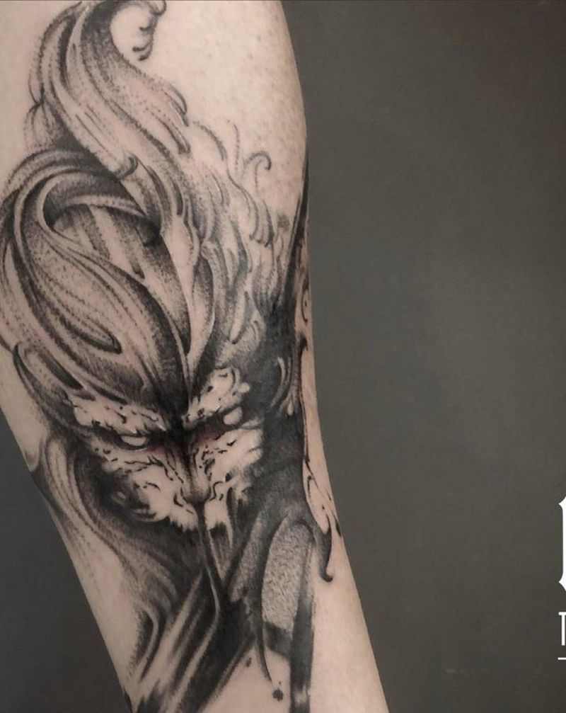 猴哥一枚纹身图片_手部手臂点刺纹身图案