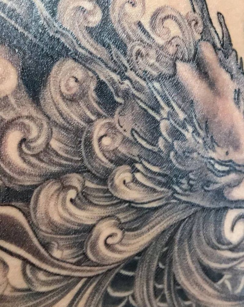 纹身恢复纹身图片_背部纹身图案