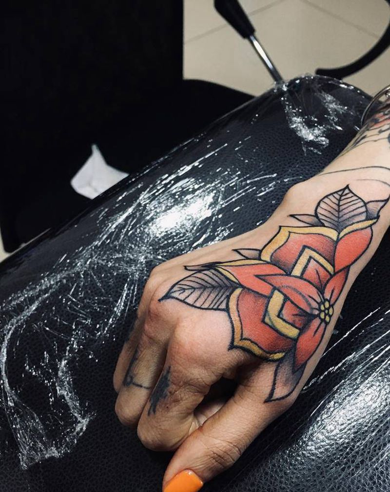 遮盖纹身图片_手部纹身图案