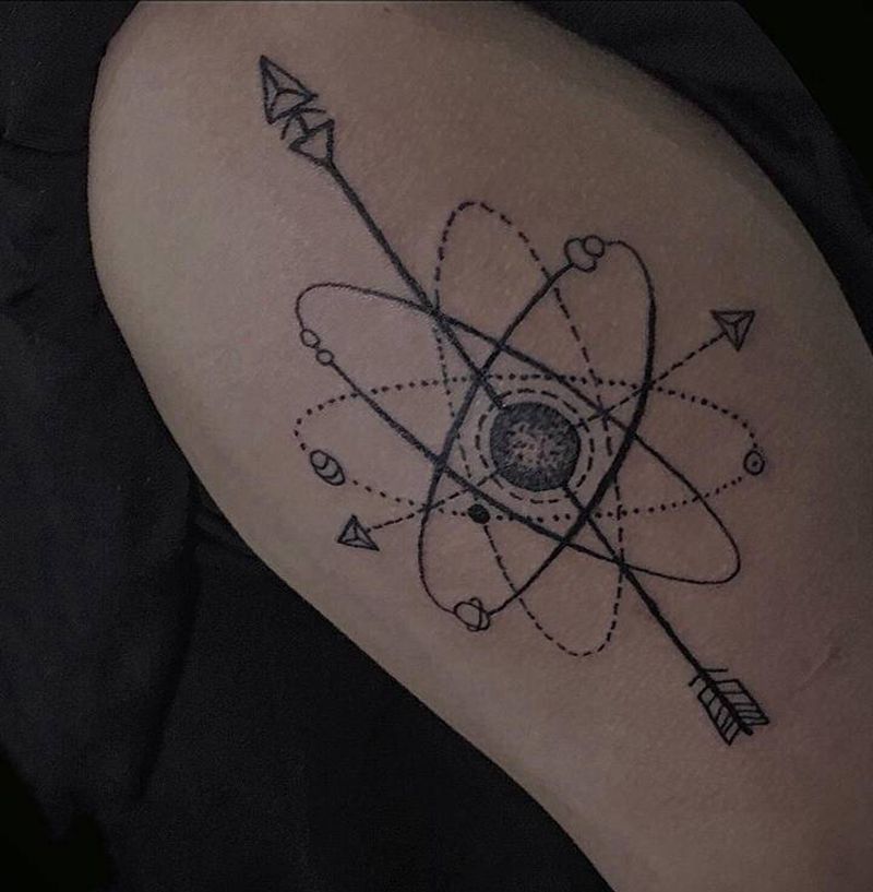 小清新纹身图片_手臂图腾几何纹身图案