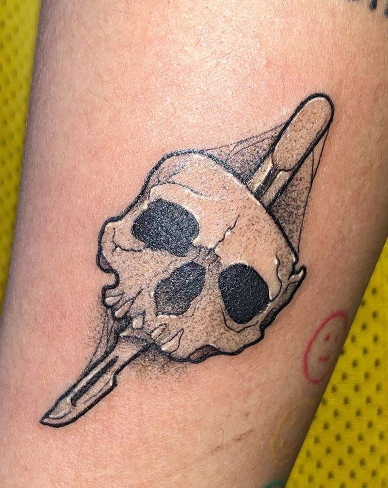 客人要的手术刀纹身图片_手臂纹身图案