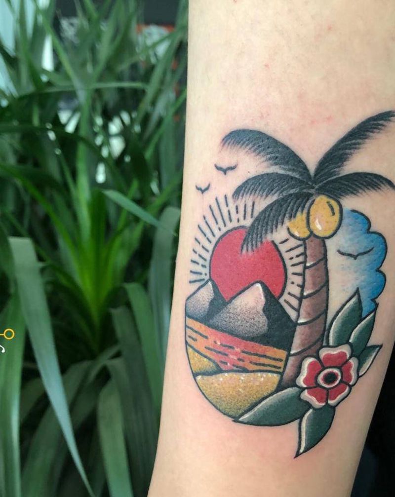 oldschool纹身图片_手臂Old School纹身图案