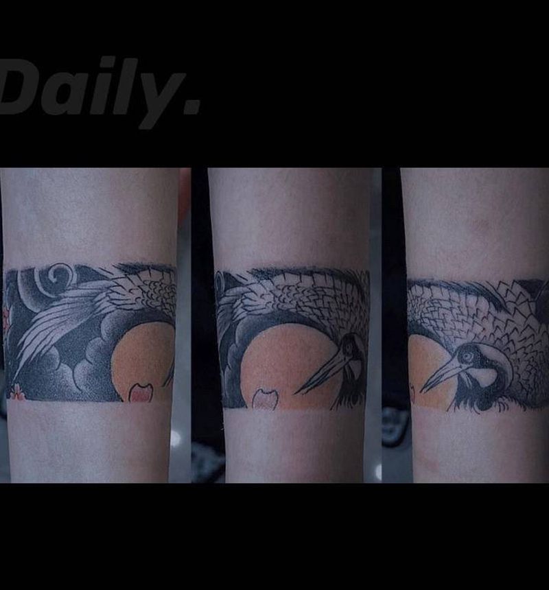 臂环纹身图片_手部老传统纹身图案