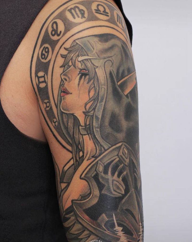 魔兽纹身图片_手臂纹身图案