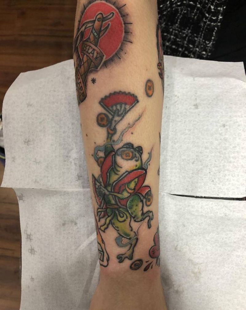 旧图修改纹身图片_手臂Old SchoolNew School纹身图案