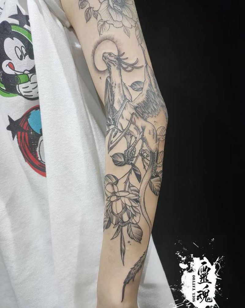 素花纹身图片_手部手臂点刺纹身图案