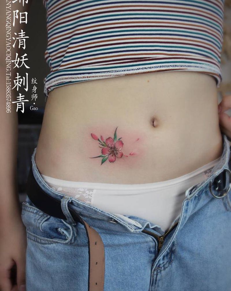 花纹身图片_手部腿部纹身图案