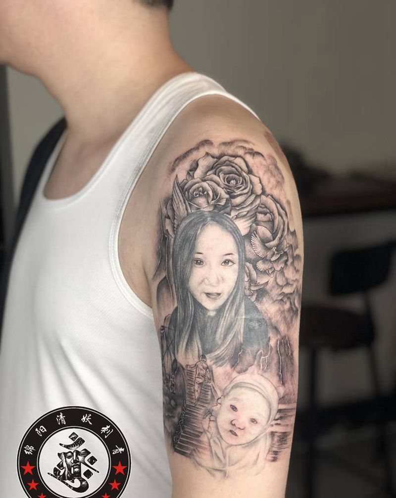 花臂纹身图片_脚部手部纹身图案