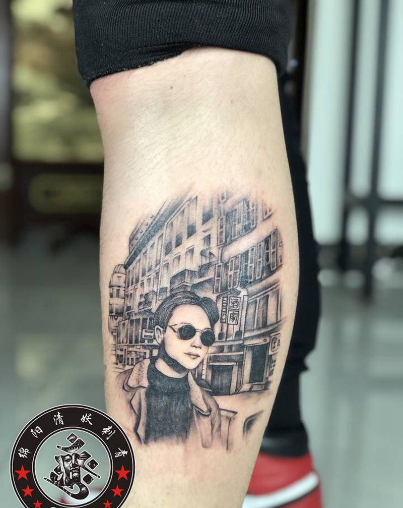 哥哥纹身图片_肩部颈部纹身图案