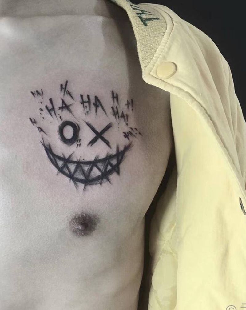 Why so serious？纹身图片_胸部纹身图案