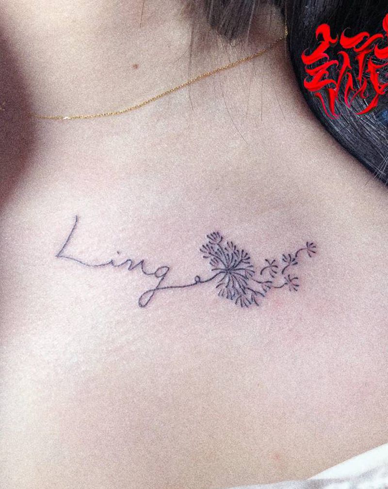 清新小图纹身图片_胸部纹身图案