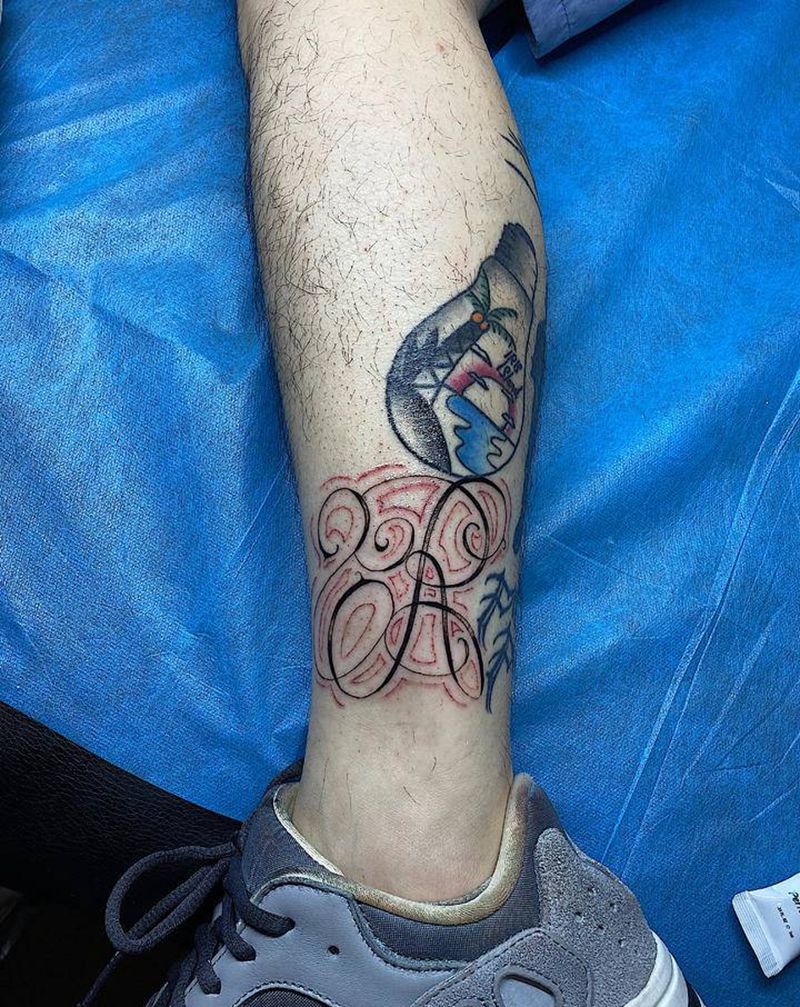 花体字纹身图片_花体字纹身图案