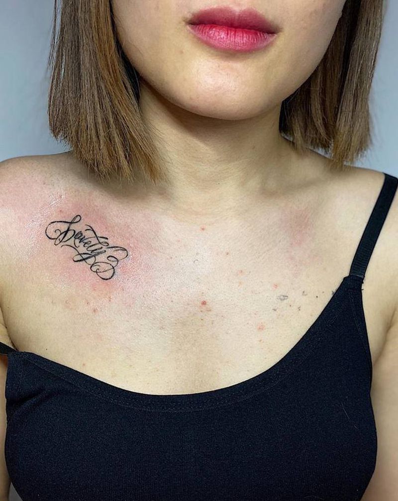 花体字纹身图片_花体字纹身图案