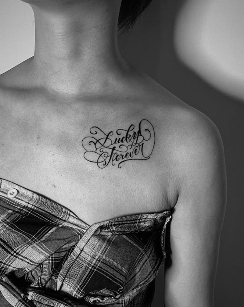 花体字纹身图片_花体字纹身图案