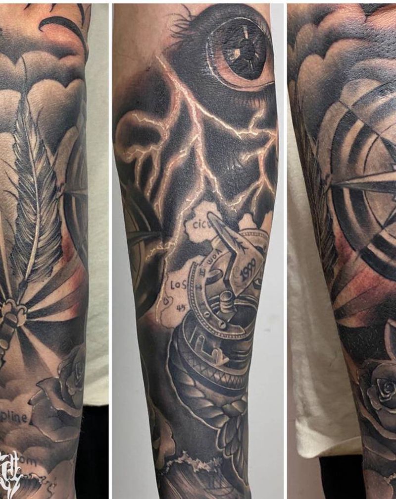 修改遮盖纹身纹身图片_手臂欧美写实纹身图案