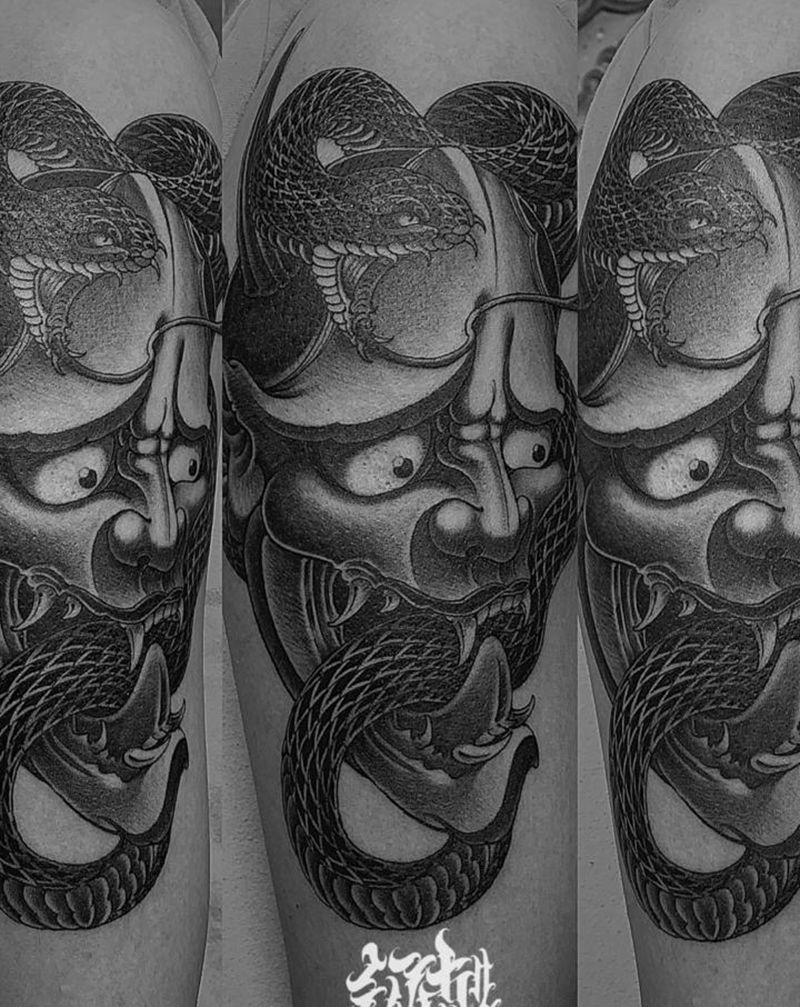 原创设计般若纹身图片_新传统纹身图案