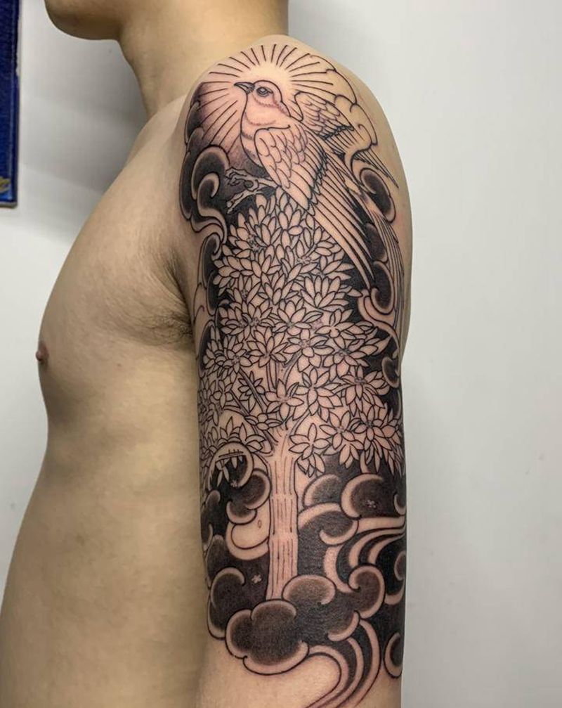 原创设计纹身图片_手臂新传统纹身图案