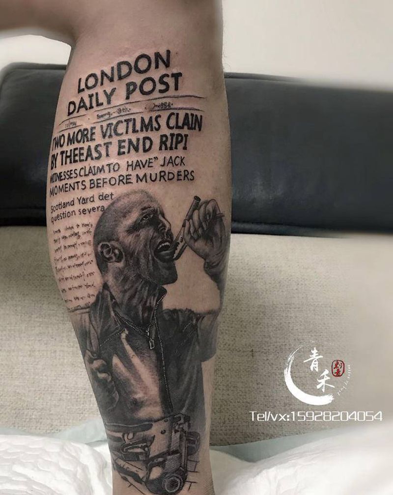 杰森纹身图片_欧美写实纹身图案