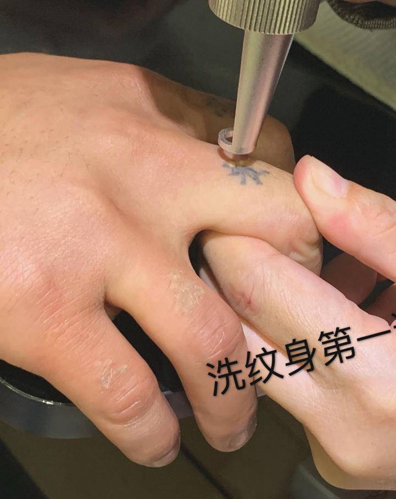 洗纹身纹身图片_手部纹身图案