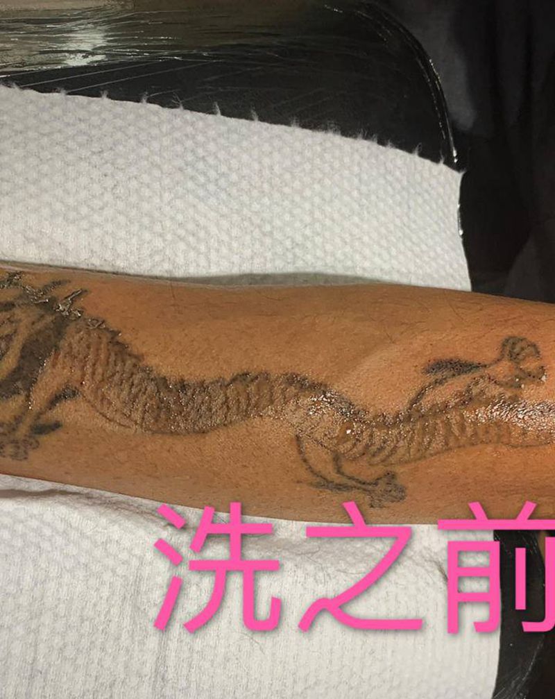 洗纹身作品纹身图片_手臂纹身图案