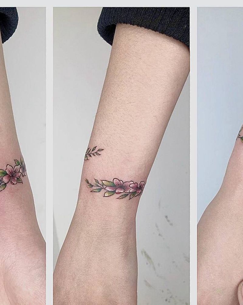 臂环纹身图片_腰部背部纹身图案