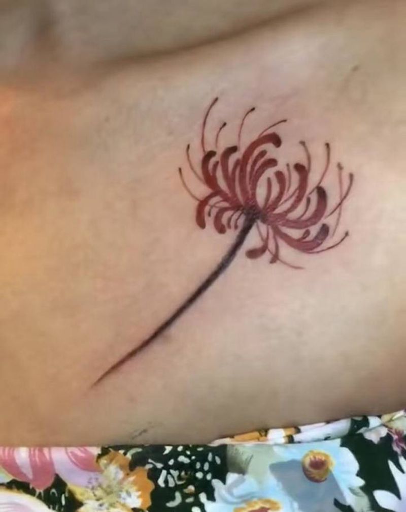 广元纹身彼岸花纹身纹身图片_胸部纹身图案