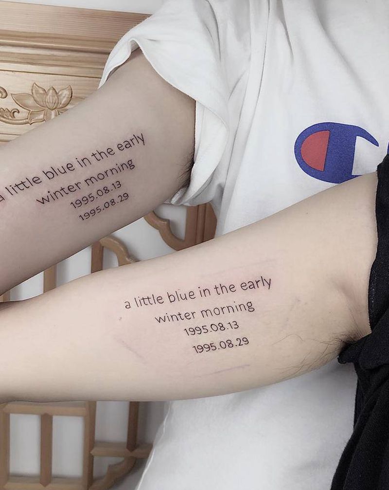 情侣纹身图片_肩部颈部纹身图案