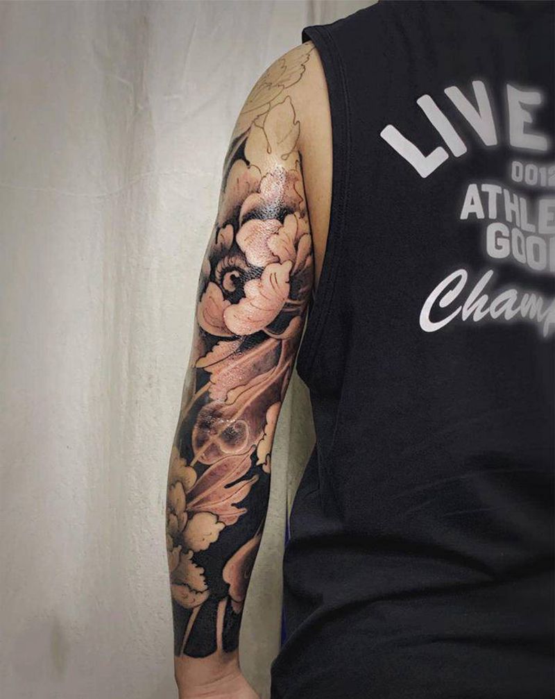 花臂纹身图片_手臂纹身图案