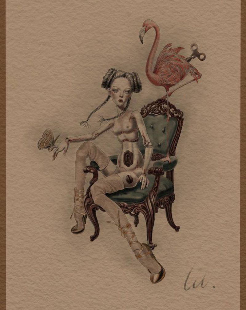 bjd风格纹身图片_bj d纹身图案