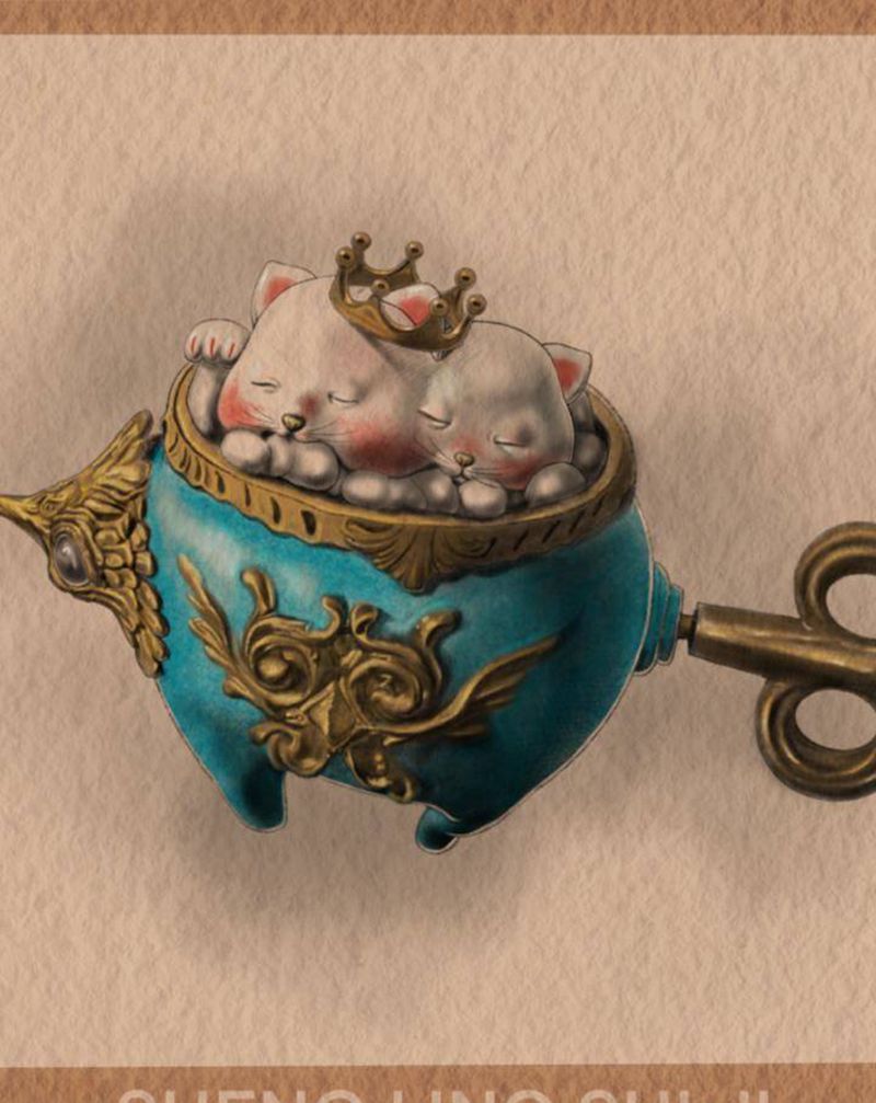 招财猫纹身图片_New School纹身图案