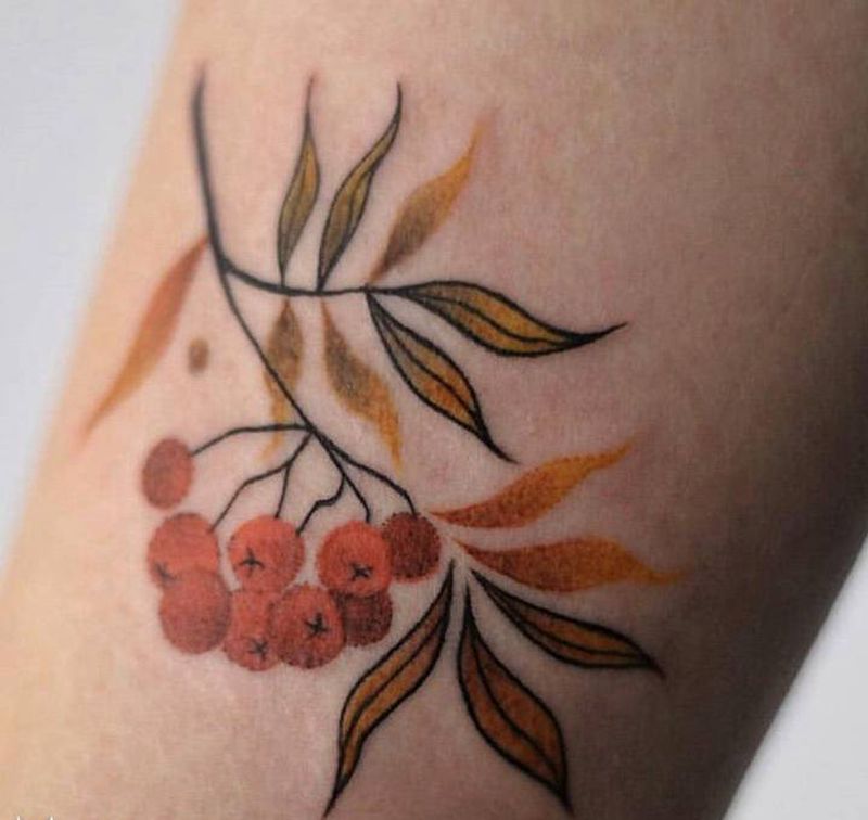 森系纹身图片_手臂纹身图案