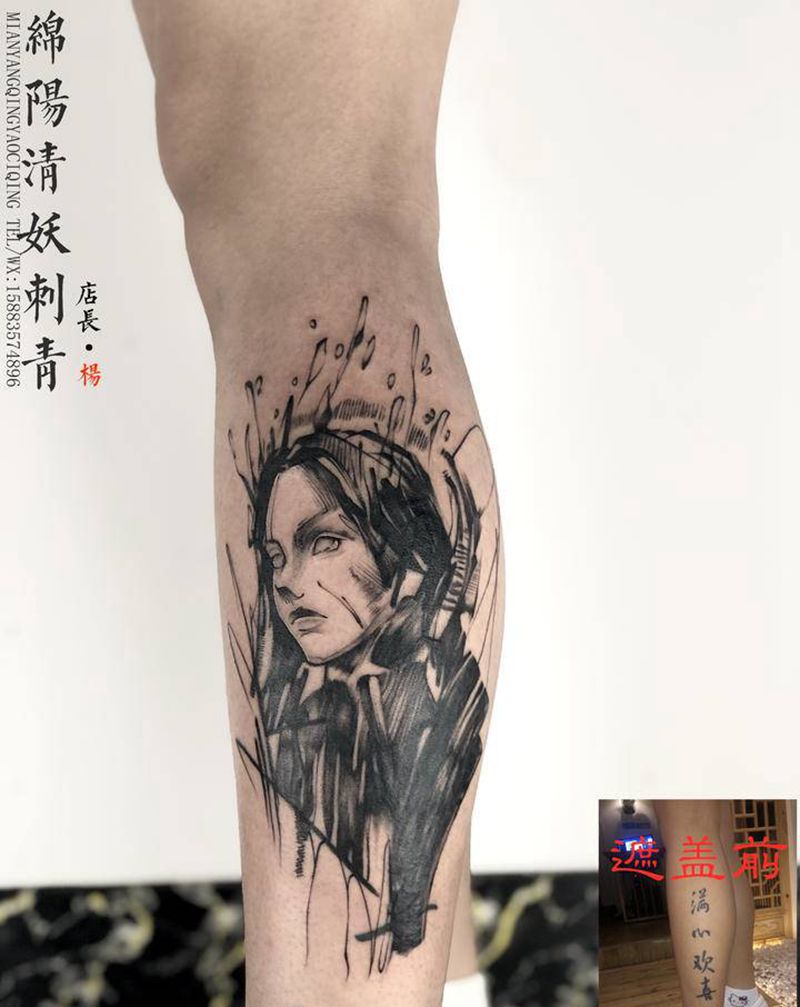 遮盖作品纹身图片_胸部肩部纹身图案