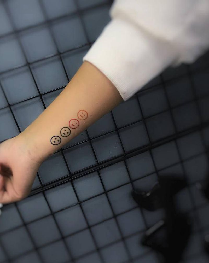 小清新纹身图片_手臂纹身图案