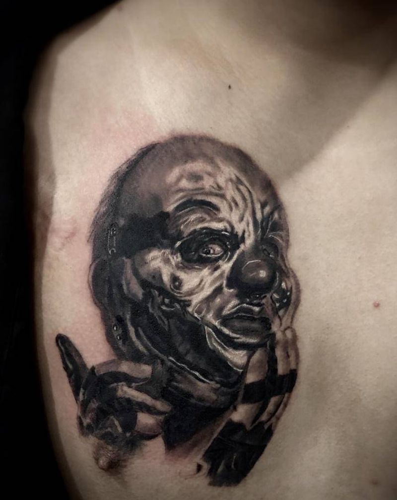 7小时纹身图片_欧美写实纹身图案