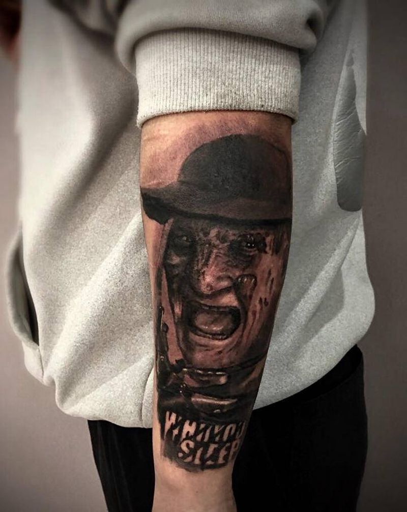 猛鬼街纹身图片_欧美写实纹身图案