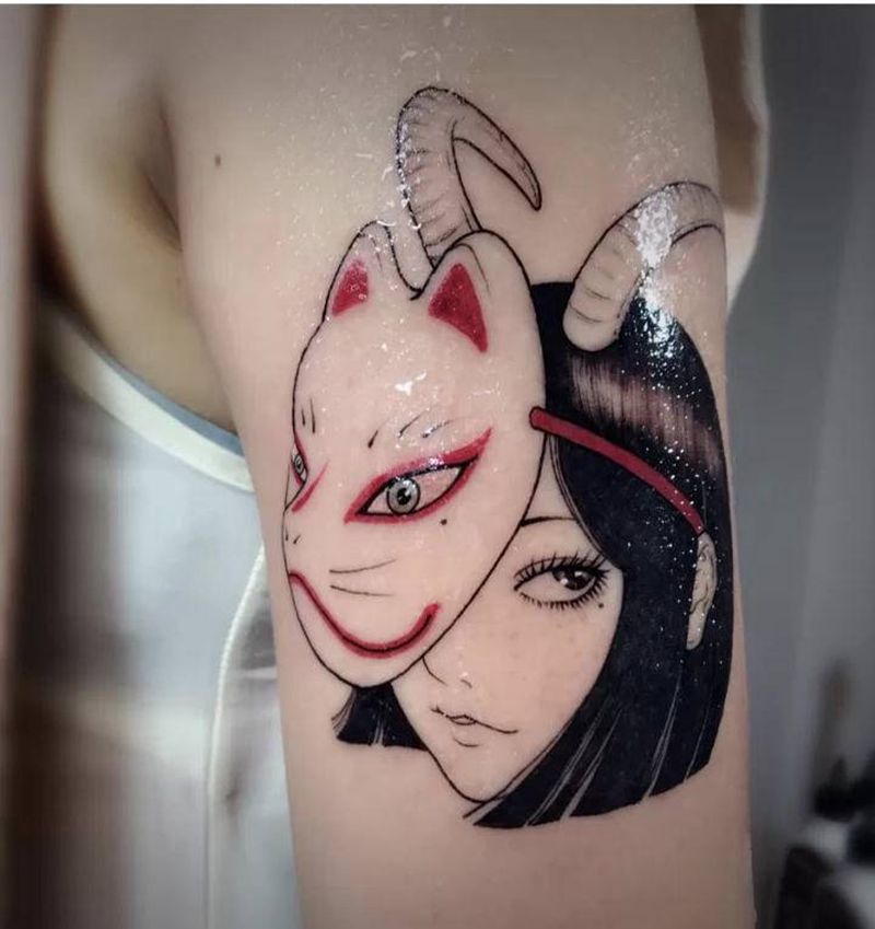 梦江纹身图片_手臂腿部图腾新传统纹身图案