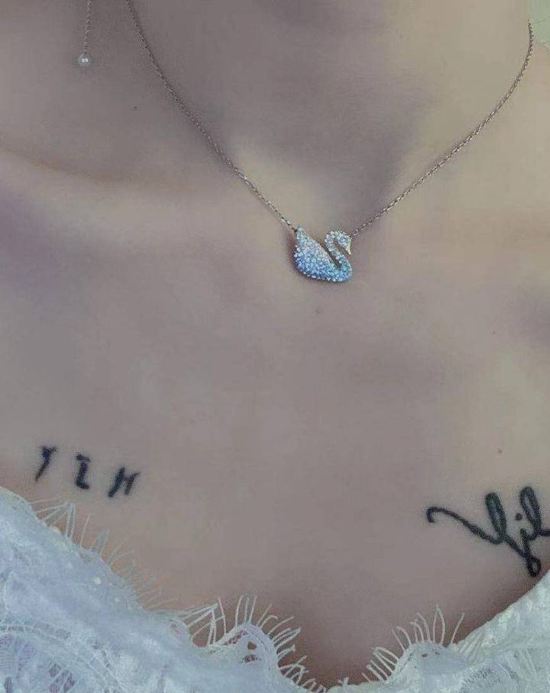 遮盖纹身图片_胸部新传统纹身图案