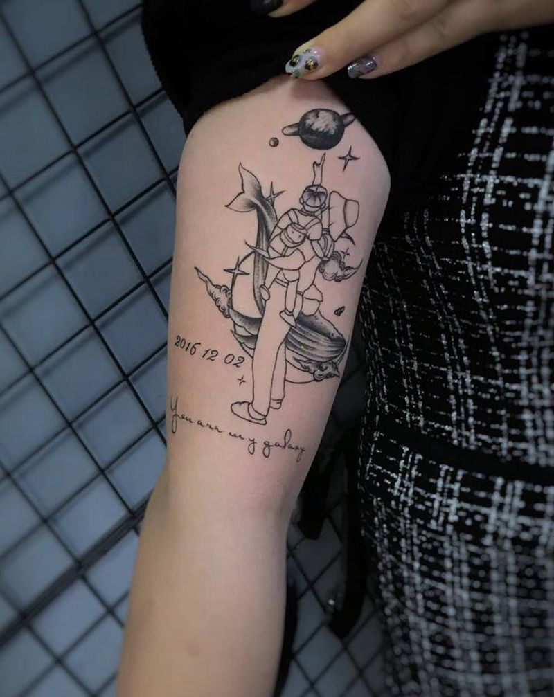 简笔画纹身图片_手臂纹身图案