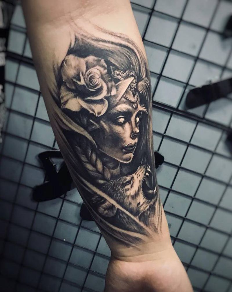 欧美纹身图片_手臂纹身图案