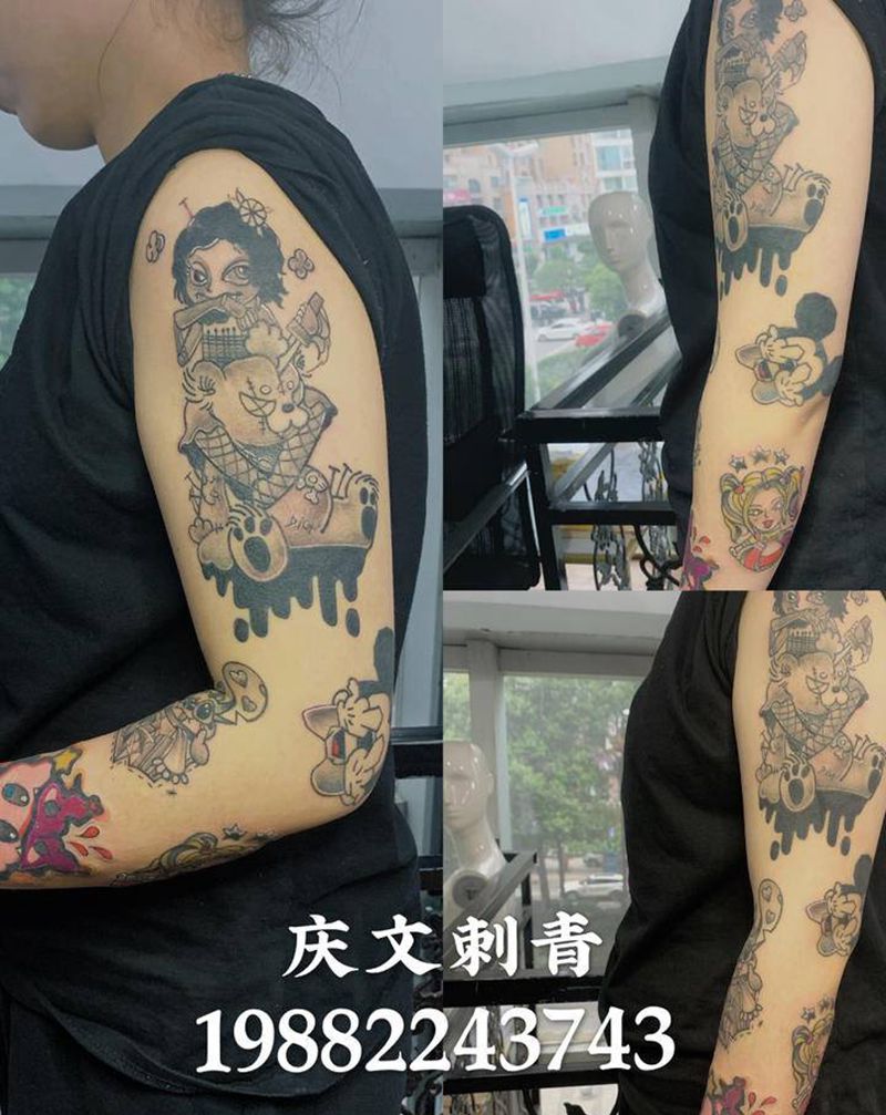 欧美纹身图片_手臂Old SchoolNew School纹身图案